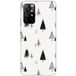 Xiaomi Beschermende siliconen case compatibel met Xiaomi Redmi Note 11 5G, Xiaomi Redmi Note 11S 5G elegante dennenboom