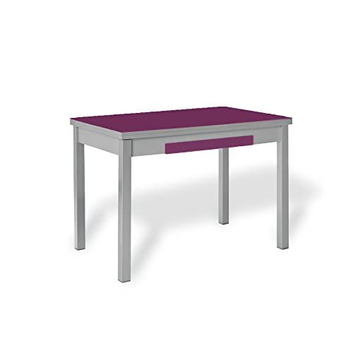 ASTIMESA Alas Cristal keukentafel - Aubergine - 90 x 50 cm