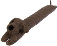 Merkloos Hond Tochtstopper - 90 cm - bruin - polyester - isolerend - tochtrol