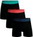Muchachomalo Boxershort Heren – 3 Pack – Microfiber – Zwart/Multi – L