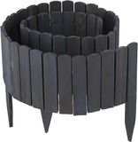 Merkloos Relaxdays Beetrand - 200x25 cm - antraciet