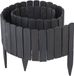 Merkloos Relaxdays Beetrand - 200x25 cm - antraciet