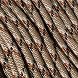Knivesandtools 550 paracord type III, desert camo, 100 ft
