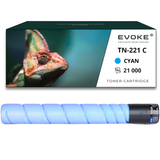 Evoke Compatible Toner for Konica Minolta TN-221C Cyan