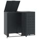 VidaXL Containerberging voor 2 containers, antraciet, 138x79x117 cm, staal