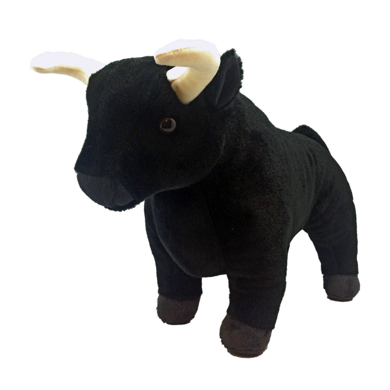 Wild Republic Knuffel Stier Junior 30 Cm - Zwart