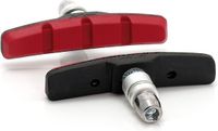 XLC BS-V01 Remblokjes V Brake - Set van 4 - 70mm - Zwart/Rood