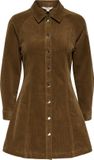 ONLY - ONLZEVA L/S SHORT CORD DRESS CC PNT - Meisjes - Mini jurken - S - Katoen - Bison