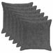 vidaXL - Kussensloop - 6 stuks - Donkergrijs - 80 x 80 cm