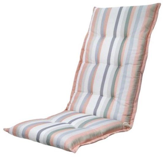 Madison Kussen hoge rug ca.123x50cm Righe salmone