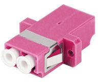 Lanberg FA-LCUP-MD41-0001-VT Glasvezeladapter LC Duplex Multimode OM4 Paars/Wit