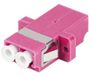 Lanberg FA-LCUP-MD41-0001-VT Glasvezeladapter LC Duplex Multimode OM4 Paars/Wit