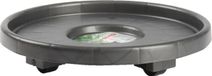 Forte Plastics Plateau pour plantes/rouleur rond anthracite plastique 34 cm - Trolleys pour plantes d'intérieur