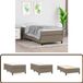 vidaXL Boxspring met matras, stof, taupe, 100x200 cm