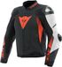 Dainese Super Speed 4 Leather Perf. Noir Matt Blanc Fluo Rouge Blouson Taille 44