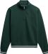 Superdry Country Club Halfhoge Trui met Reliëflogo Dames Katoen Lange Mouw Enamel Green Maat 12