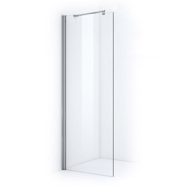 Maxaro Douchewand Inloopdouche Zircon Comfort 80cm Veiligheidsglas 6 mm Chroom