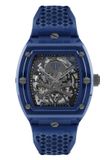 Philipp Plein The $Keleton Crystal PWPTA0324 Horloge - Kunststof - Blauw - Ø 43 mm