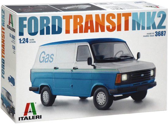 Italeri 1:24 FORD Transit MK2 Plastic Model Kit - ITA3687
