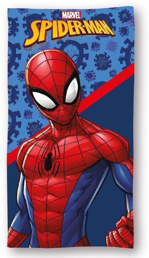 4KidsOnly Spiderman Strandlaken Microvezel Blauw 70x140 cm