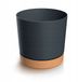 Prosperplast Tube PM Pot met schotel Antraciet 24cm