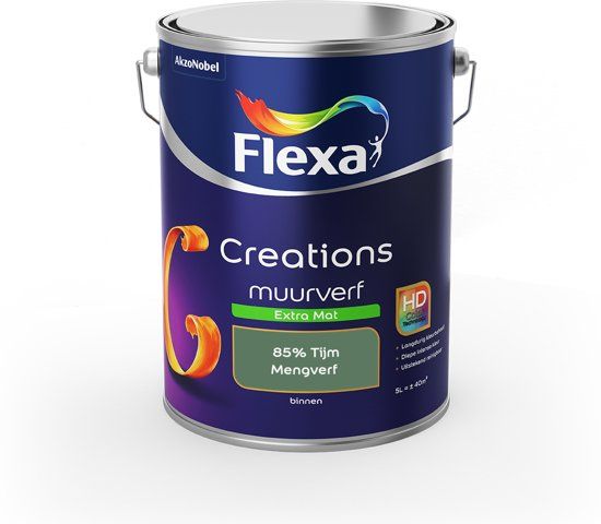 FLEXA Creations Muurverf Extra Mat 85% Tijm - 5 Liter