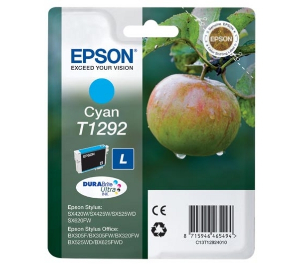 Epson Apple Singlepack Cyan T1292 DURABrite Ultra Ink single pack / cyaan