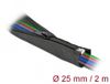 Delock Gaine tressée avec fermeture éclair résistant à la chaleur 2 m x 25 mm noir