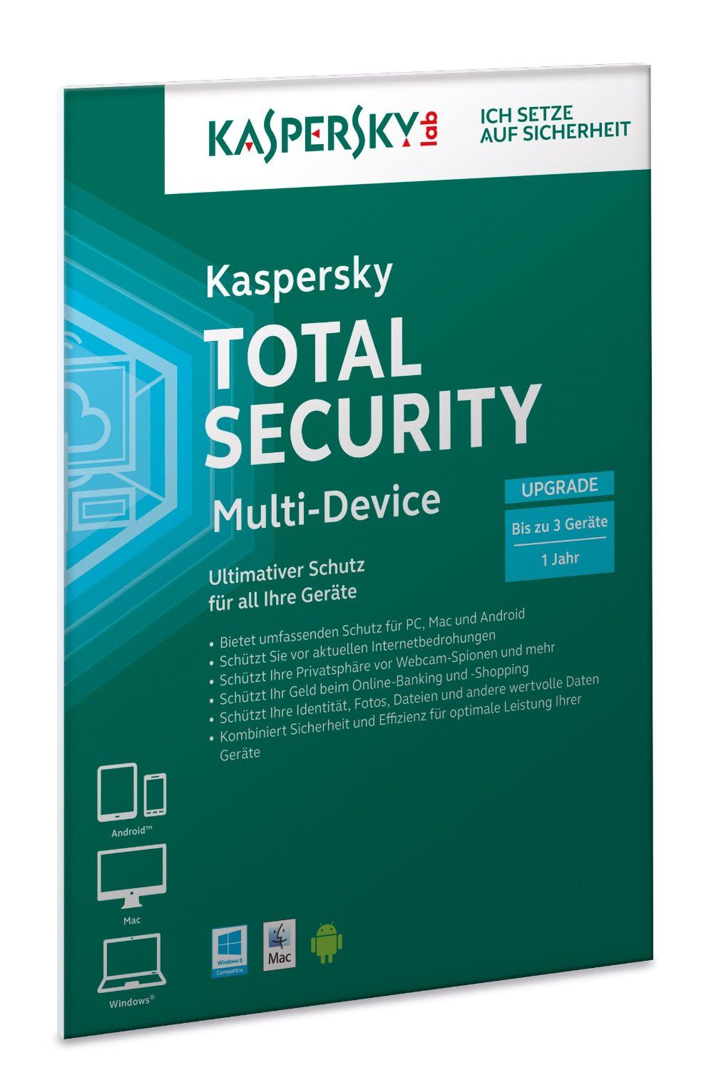 Kaspersky Total Security - Multi-Device DACH Edition - 3 Users - 1 Year - Renewal