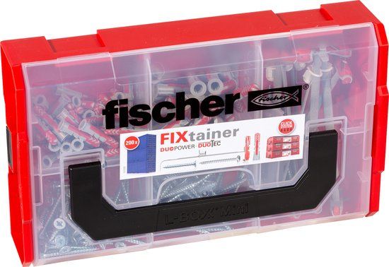 fischer FixTainer pluggen en schroeven set - 200 delig