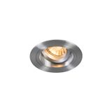 QAZQA Chuck R Inbouwspot 1 lichts 92 mm aluminium - 8718881046339