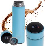 Adler AD 4506bl - Thermosfles met LED-touchscreen - 470 ml - Blauw