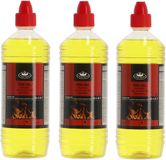 Fancy Flames Esschert Design Bv Fancy Flames Vuurgel/brandgel - 3x - 1 liter - gelhaarden/vuurpotten - binnen en buiten