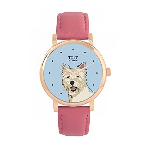 Toff London West Highland Terrier Hoofd Hondenhorloge - 5059656813705