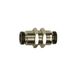 Riegler Rechte Schott-connector »click-clock«, M8x0,75, voor buitenslang Ø 3 mm, werkdruk max. 16 bar, messing vernikkeld