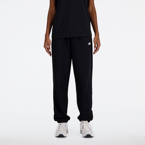 New Balance French Terry Jogger Dames Broek - Zwart - Maat XL