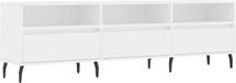 vidaXL Tv-meubel 150x30x44,5 cm bewerkt hout wit