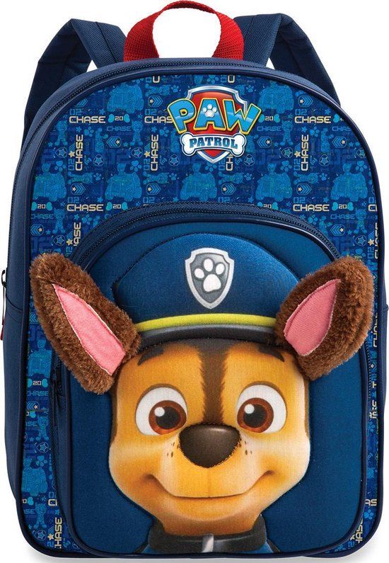 PAW Patrol Chase Peuterrugzak - Blauw - 31 x 24 x 10 cm