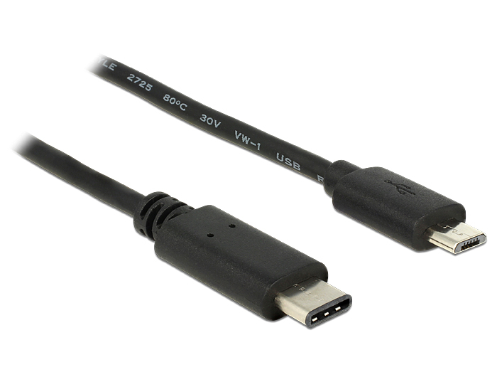 DeLOCK 0.5m, USB2.0-C/USB2.0 Micro-B