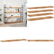 Acacia Massif Étagères Flottantes 4 Pcs 160x30x4 cm Huilé - Bois d'Acacia - Rangement Mural