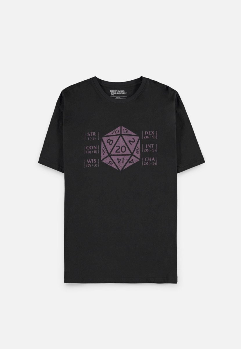 Difuzed Dungeons And Dragons Heren Tshirt -XL- Dice Zwart