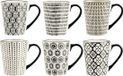 H&H Set van 6 Vhera stoneware mokken 350 cc