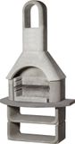 Grandpro Buschbeck Capri betonnen barbecue - gewapend beton - grijs - houtskool grill