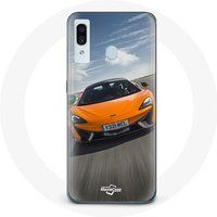 Maniacase Hoesje voor Samsung Galaxy A20e Formule 1 McLaren Oranje