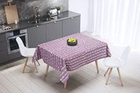 Bonamaison Tafelkleed, Anti-Mold, Sneldrogend, Waterdicht, 100% Polyester Tafellaken, Willekeurig patroon, 140 x 140 Cm