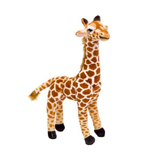SWECOMZE Giraffe knuffeldier pluche dieren, schattig knuffeldier giraffe pluche speelgoed pop verjaardagscadeau (46 cm)