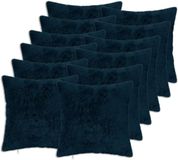 vidaXL Kussensloop Marineblauw Katoensatijn 50 x 50 cm (12 stuks)