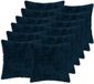 vidaXL Kussensloop Marineblauw Katoensatijn 50 x 50 cm (12 stuks)