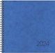 BRUNNEN Weekkalender model 766 2024 2 pagina's = 1 week bladgrootte 21 x 20,5 cm blauw