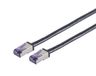 Lanview LVN-CAT6A-FLEX-7.5M Netwerkkabel Zwart 7,5 m S/FTP Cat6a